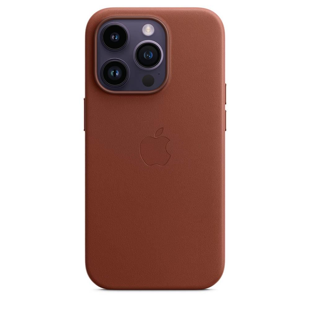 Оригинален кожен кейс (естествена кожа) с MagSafe за iPhone 14 Pro - Apple iPhone Leather Case with MagSafe (кафяв) | JAR Computers Оригинален кожен кейс (естествена кожа) с MagSafe за iPhone 14 Pro - Apple iPhone Leather Case with MagSafe (кафяв)