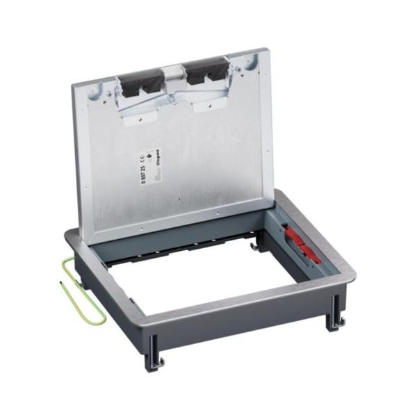 Подова ревизионна кутия метална в двоен под 12/18M празна 241x286 mm - Legrand Floor box 080725 | JAR Computers Подова ревизионна кутия метална в двоен под 12/18M празна 241x286 mm - Legrand Floor box 080725