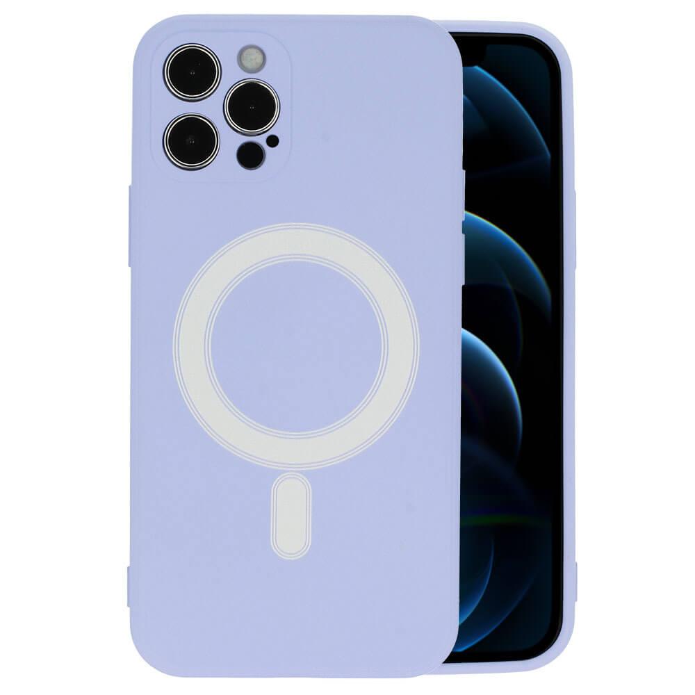 Силиконов (TPU) калъф с вграден магнитен конектор (MagSafe) за iPhone 12 mini - Tel Protect MagSilicone Case (лилав) | JAR Computers Силиконов (TPU) калъф с вграден магнитен конектор (MagSafe) за iPhone 12 mini - Tel Protect MagSilicone Case (лилав)