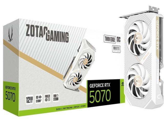 ZOTAC GAMING GeForce RTX 5070 Twin Edge OC White Edition 12GB