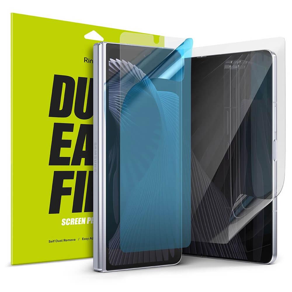 2 броя защитно покритие за дисплея на Samsung Galaxy Z Fold 5 - Ringke Dual Easy Film 2x Screen Protector (прозрачен) | JAR Computers 2 броя защитно покритие за дисплея на Samsung Galaxy Z Fold 5 - Ringke Dual Easy Film 2x Screen Protector (прозрачен)