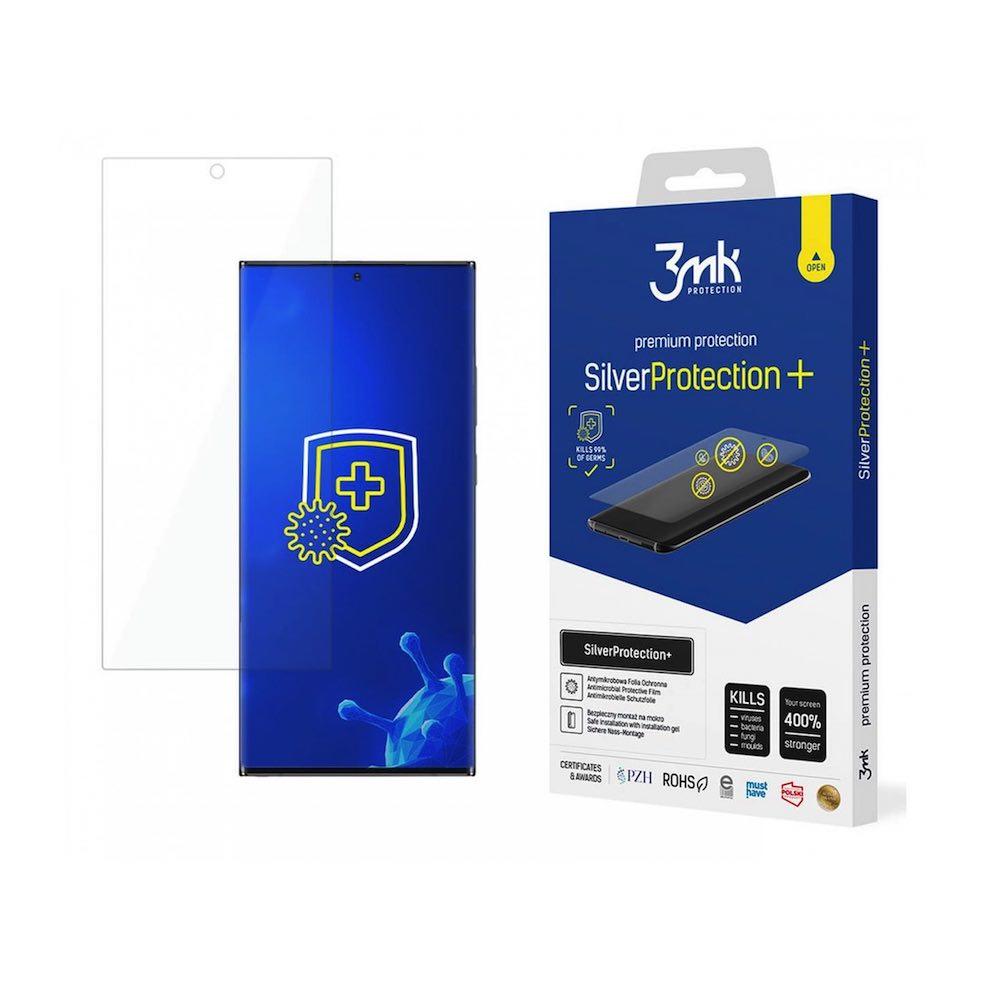 Антибактериално защитно покритие за дисплея на Samsung Galaxy S22 - 3mk Silver Protection+ Screen Protector (прозрачен) | JAR Computers Антибактериално защитно покритие за дисплея на Samsung Galaxy S22 - 3mk Silver Protection+ Screen Protector (прозрачен)