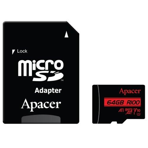 Apacer 64GB microSDHC/SDXC UHS-I U1 V10 A1 (1 adapter)