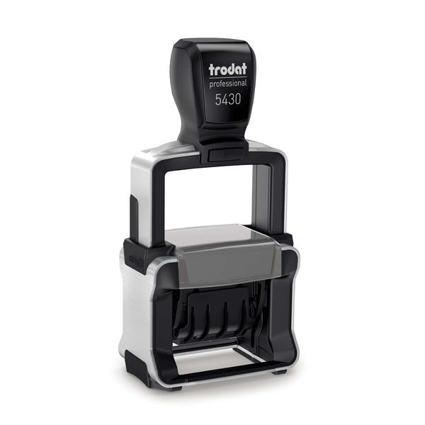 Датник Trodat Professional 5430, с цифри, височина на шрифта 4 мм, клише 41х24 мм, син тампон | JAR Computers Датник Trodat Professional 5430, с цифри, височина на шрифта 4 мм, клише 41х24 мм, син тампон