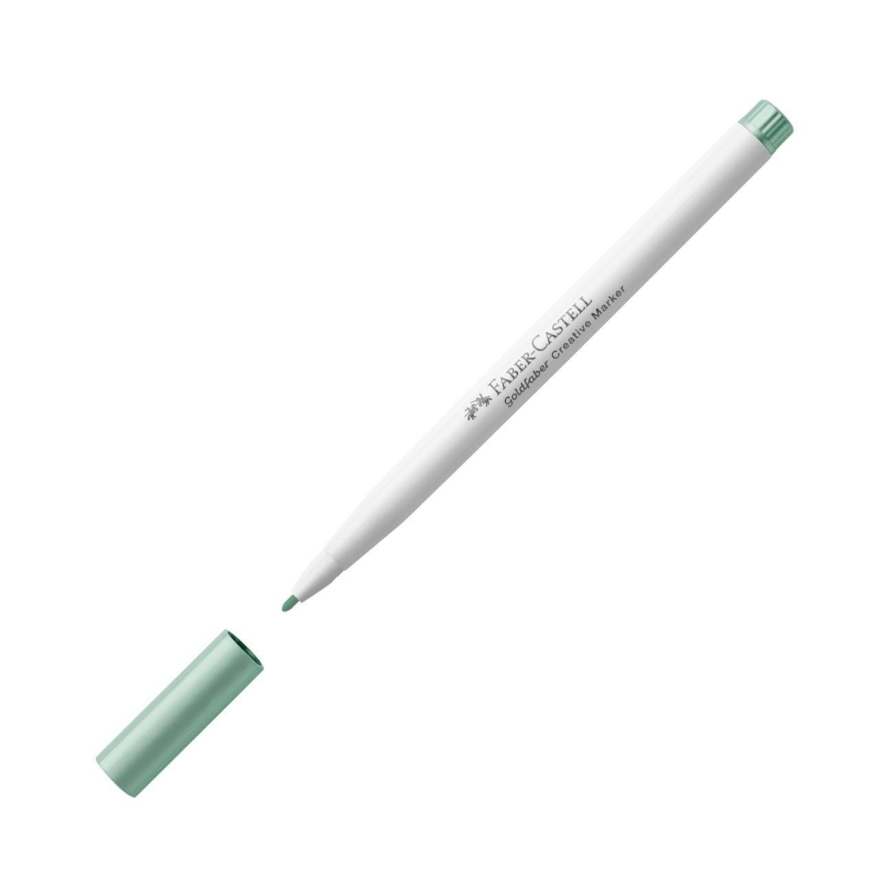 Faber-Castell Маркер Creative, объл, 1.5 mm, № 594, зелен металик