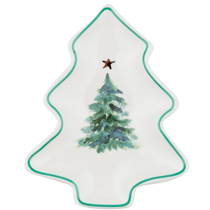 Florina порцеланова чиния дърво, дизайн елха, 14x11см | JAR Computers Florina порцеланова чиния дърво, дизайн елха, 14x11см