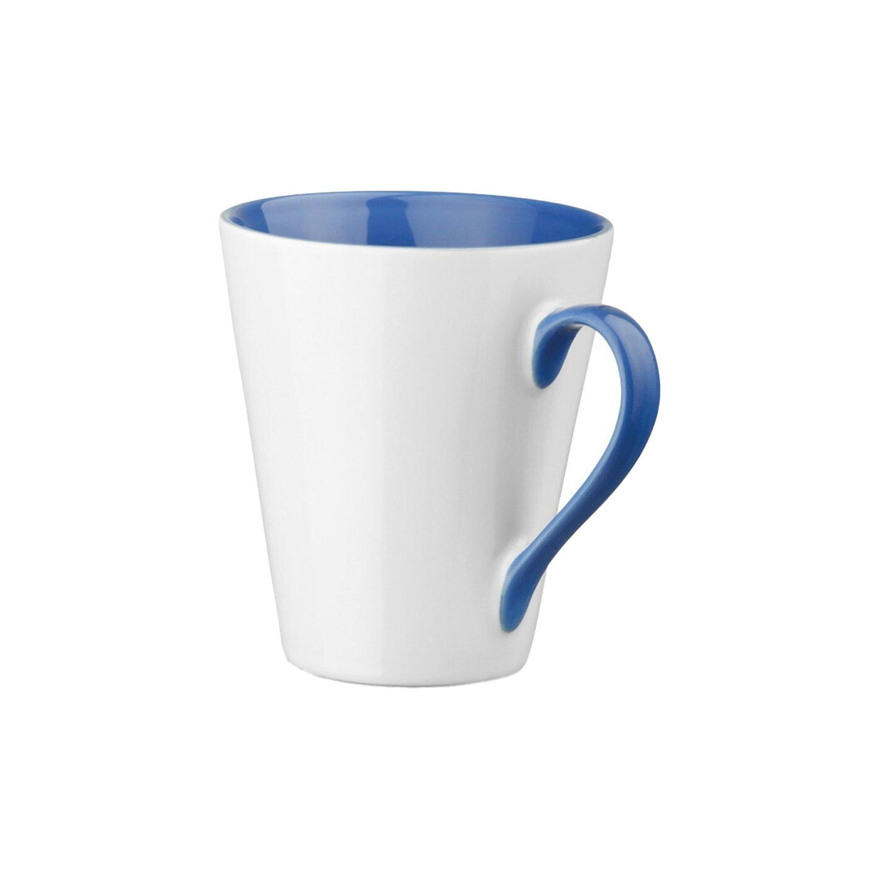 Hi!dea Чаша Colby, керамична, със синя вътрешност, 320 ml | JAR Computers Hi!dea Чаша Colby, керамична, със синя вътрешност, 320 ml