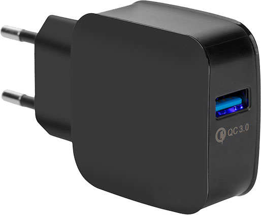 Интелигентно USB зарядно (USB Adapter) 3.0 USB Intelligent Charger Black / Черно | JAR Computers Интелигентно USB зарядно (USB Adapter) 3.0 USB Intelligent Charger Black / Черно