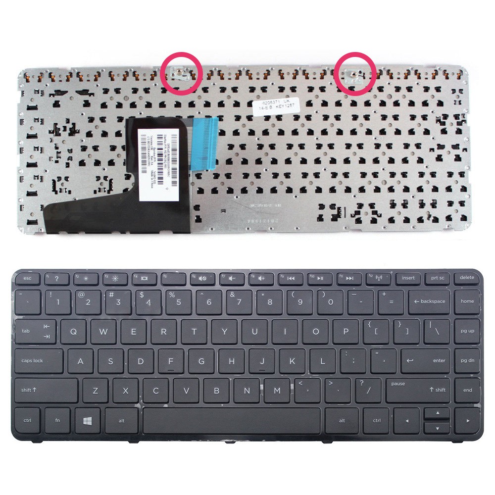 Клавиатура за лаптоп HP Pavilion 14-N Черна с Черна Рамка с Кирилица / Black Frame Black | JAR Computers Клавиатура за лаптоп HP Pavilion 14-N Черна с Черна Рамка с Кирилица / Black Frame Black