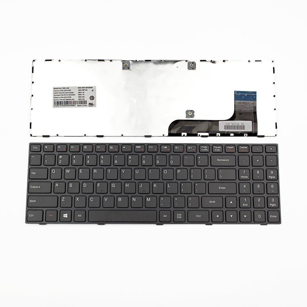 Клавиатура за лаптоп Lenovo IdeaPad 100-15 100-15IBY Black Frame Black