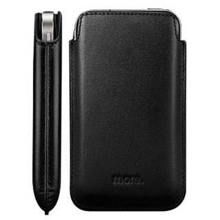 Кожен калъф от естествена кожа за iPhone 4/4S - More-Thing Classic Collection (черен) | JAR Computers Кожен калъф от естествена кожа за iPhone 4/4S - More-Thing Classic Collection (черен)