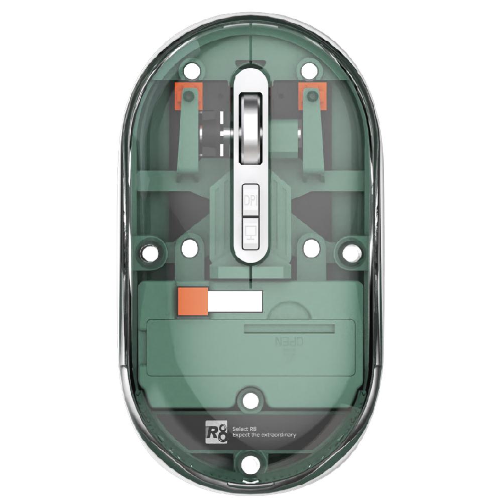 Оптична безжична мишка 1722, USB 2.4G + Bluetooth, green | JAR Computers Оптична безжична мишка 1722, USB 2.4G + Bluetooth, green