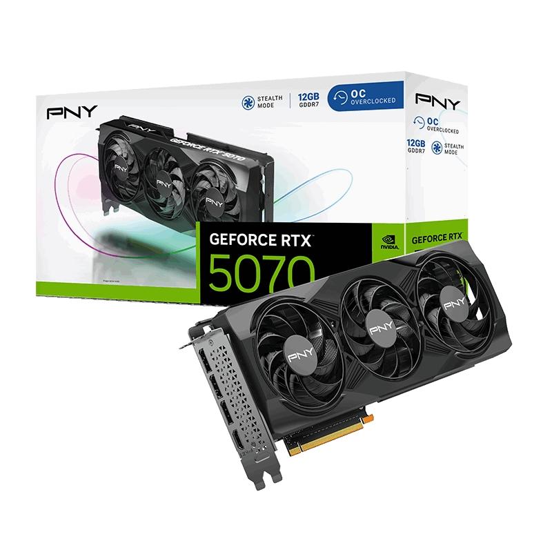 PNY GeForce RTX 5070 12GB GDDR7 OC Triple Fan