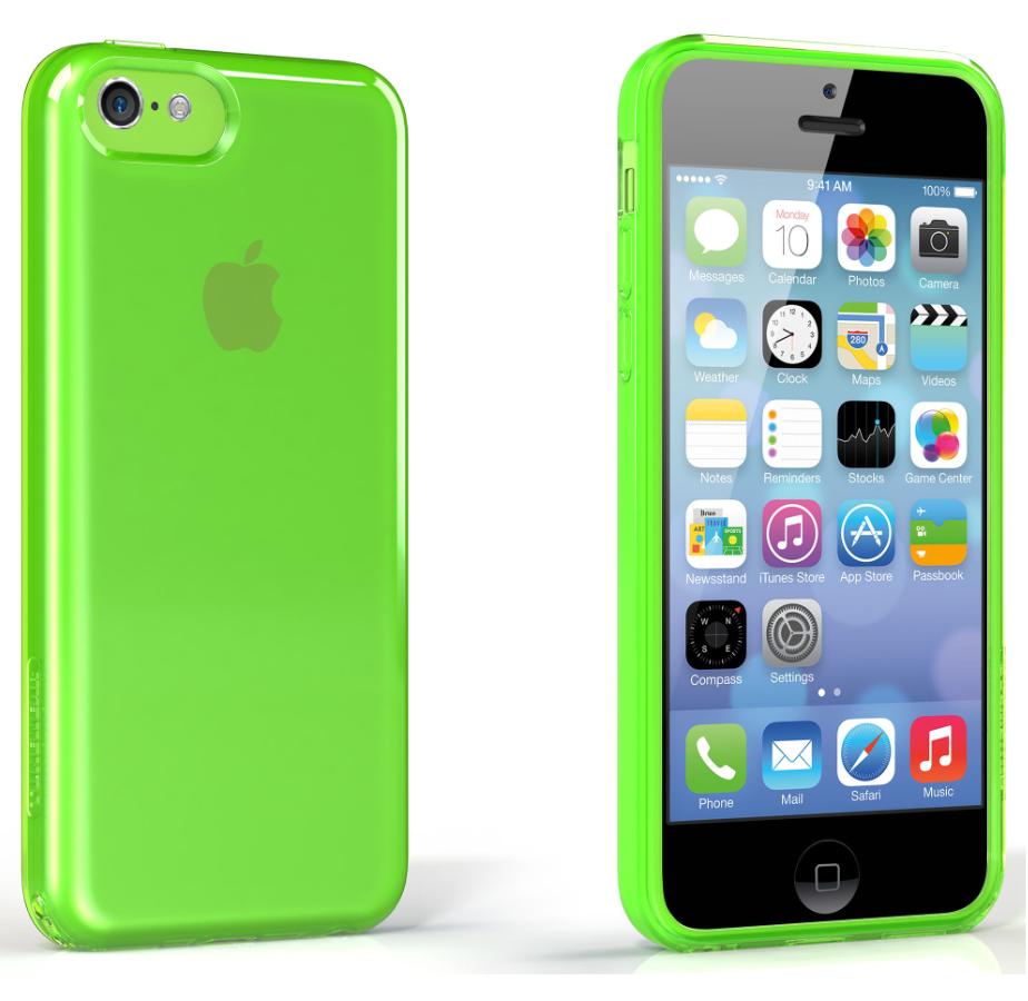 Силиконов калъф с фолио и аксесоари за iPhone 5C - Tunewear Softshell (зелен) | JAR Computers Силиконов калъф с фолио и аксесоари за iPhone 5C - Tunewear Softshell (зелен)