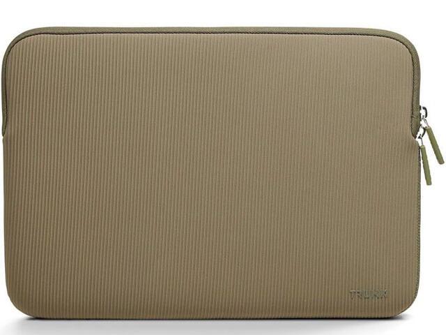 Trunk Textile Neoprene Laptop Sleeve, тъмнозелен