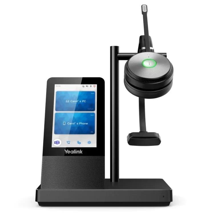 Yealink WH66 Mono Teams (MS) DECT моно слушалки с Bluetooth и база WHB660, черен | JAR Computers Yealink WH66 Mono Teams (MS) DECT моно слушалки с Bluetooth и база WHB660, черен
