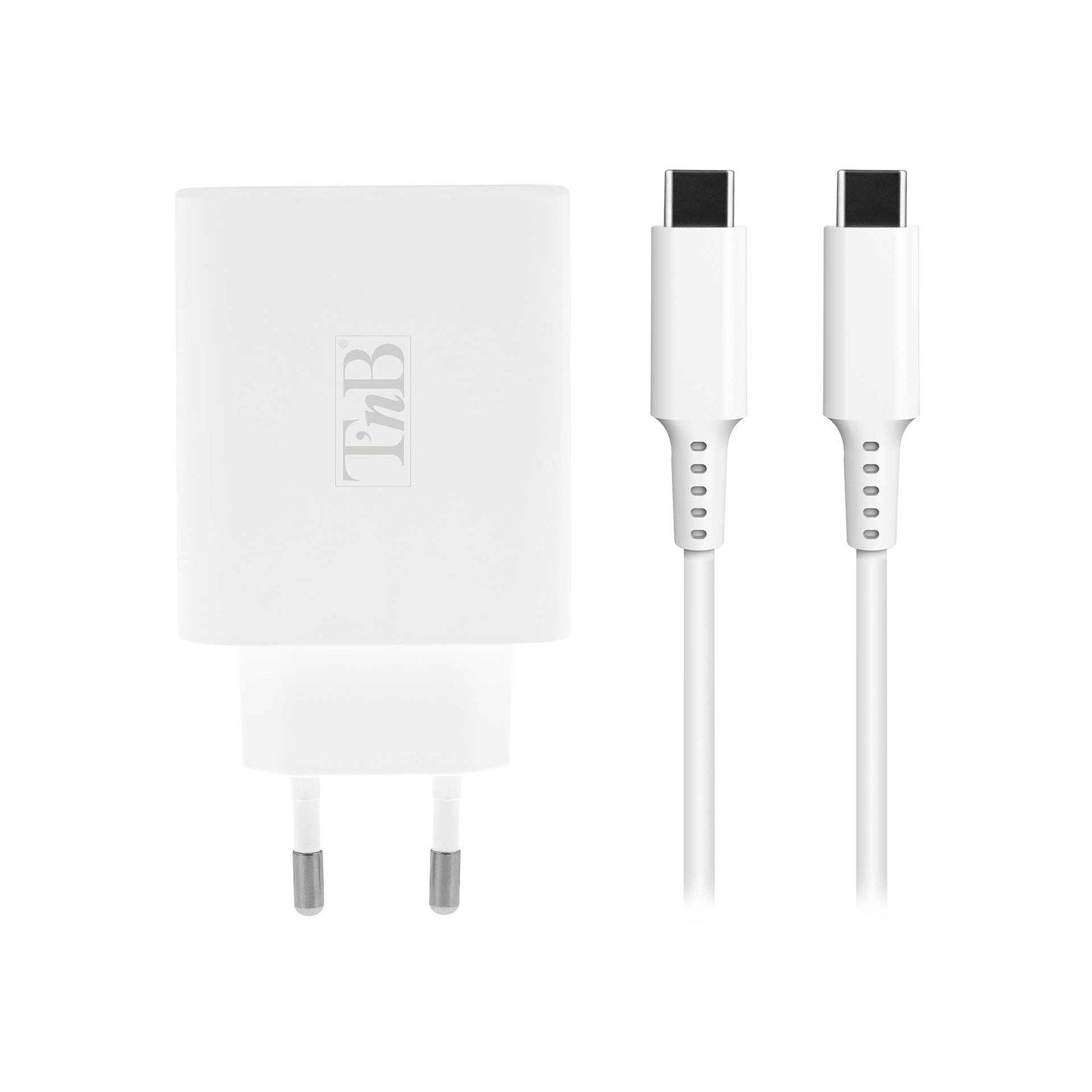 Зарядно устройство TNB iClick, за лаптоп и смартфон, 65W, USB Type-C, USB Type-A, дължина 2 m | JAR Computers Зарядно устройство TNB iClick, за лаптоп и смартфон, 65W, USB Type-C, USB Type-A, дължина 2 m
