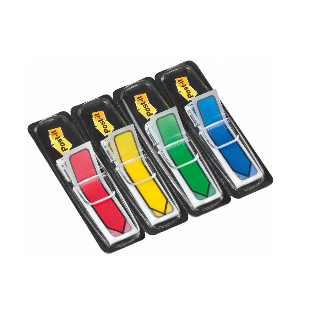 3M POST-IT INDEX TABS PILE 4 COL 12 x 44mm