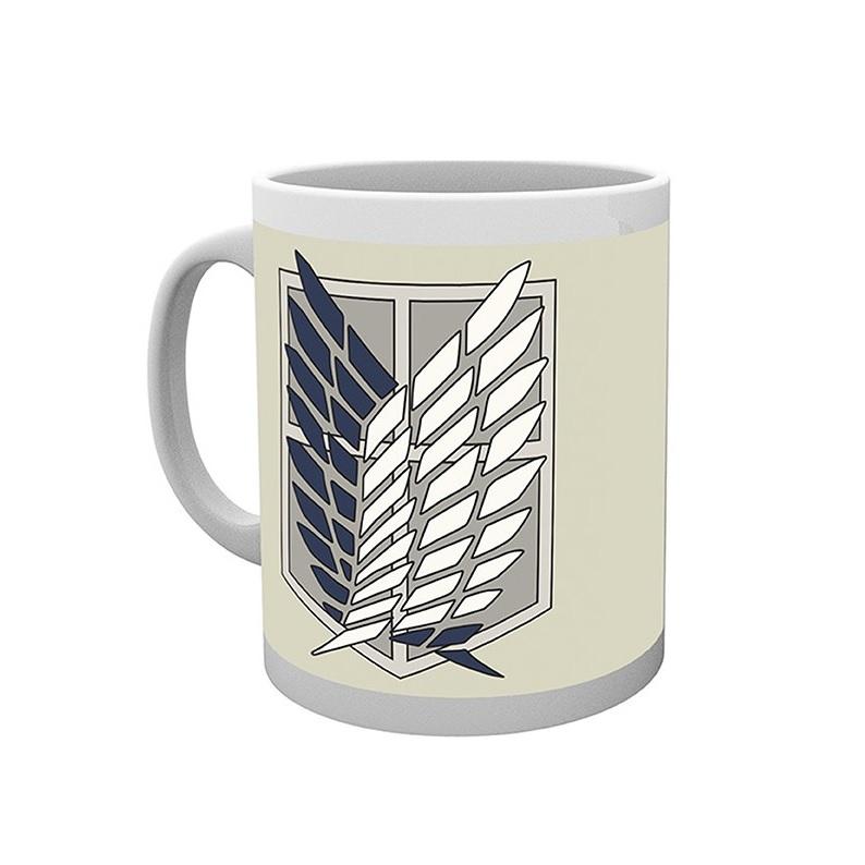Чаша ABYSTYLE ATTACK ON TITAN Badge, Сив