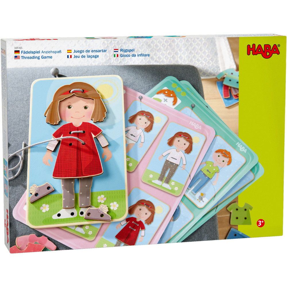 Игра Haba нанизване Облечи ме за сезона