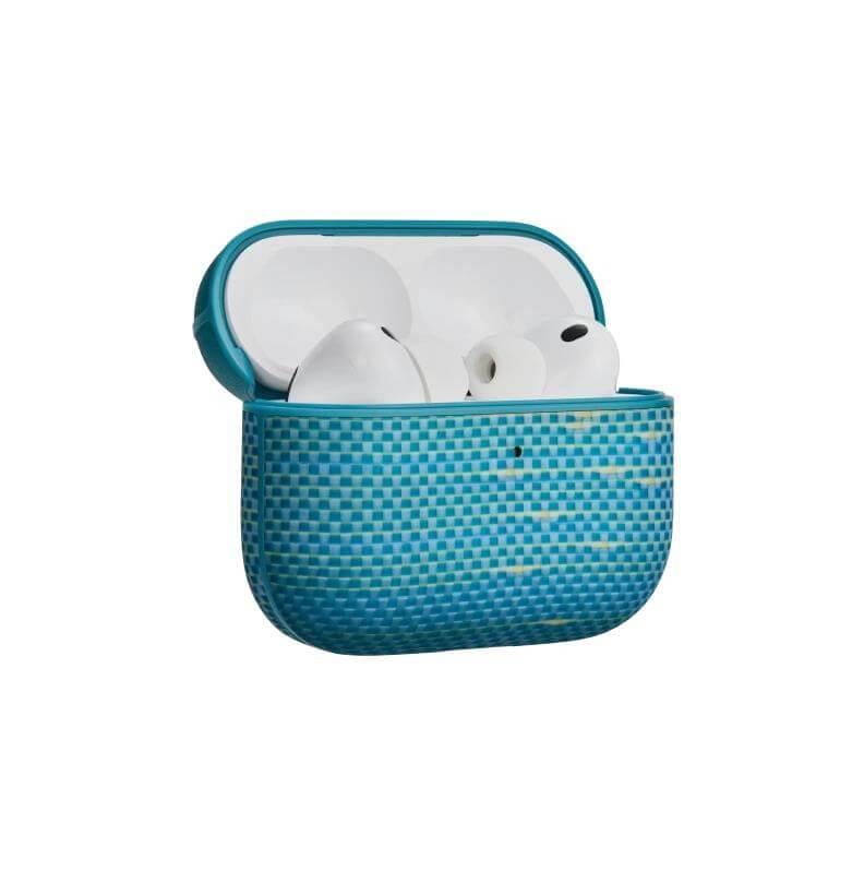 Кевларен кейс с MagSafe за Apple AirPods Pro 3 - Pitaka Aramid Fiber MagSafe Case Lucid Blue | JAR Computers Кевларен кейс с MagSafe за Apple AirPods Pro 3 - Pitaka Aramid Fiber MagSafe Case Lucid Blue