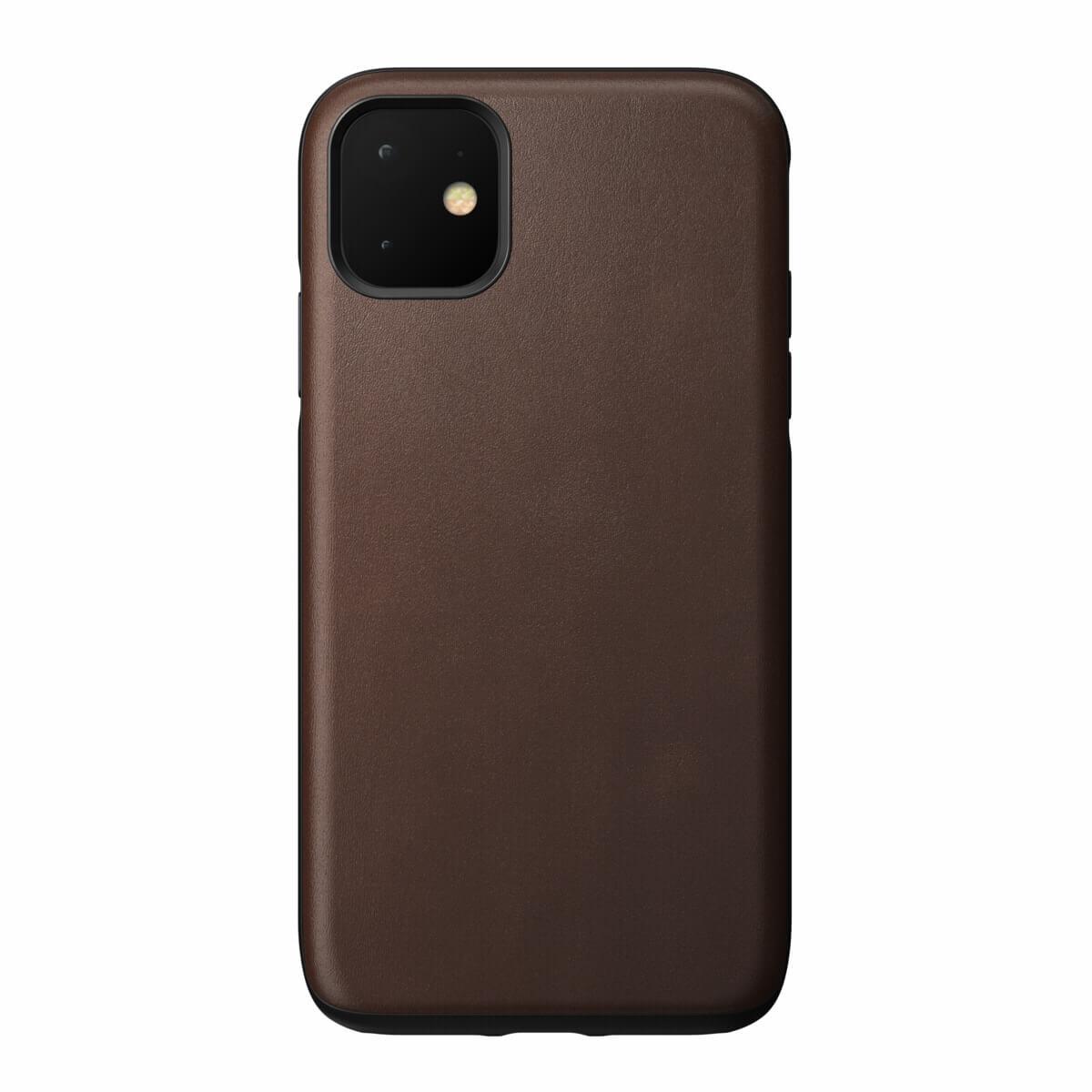 Кожен (естествена кожа) кейс за iPhone 11 - Nomad Leather Rugged Case (кафяв) | JAR Computers Кожен (естествена кожа) кейс за iPhone 11 - Nomad Leather Rugged Case (кафяв)