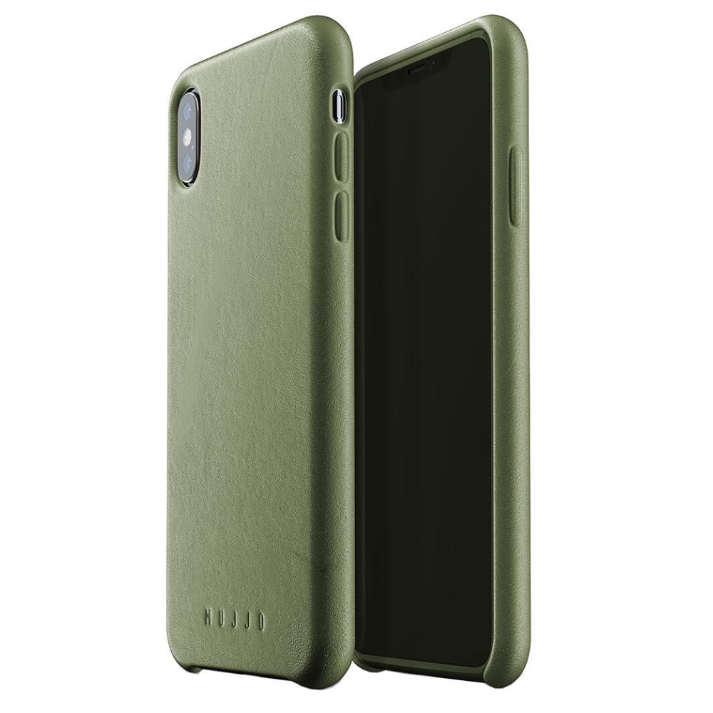 Кожен (естествена кожа) кейс за iPhone XS Max - Mujjo Leather Case (маслинен) | JAR Computers Кожен (естествена кожа) кейс за iPhone XS Max - Mujjo Leather Case (маслинен)