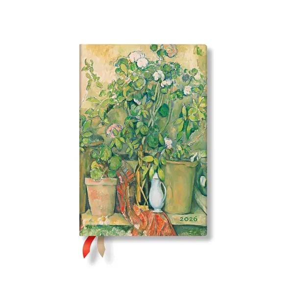 Paperblanks Планер Cezanne's Terracotta, Mini, хоризонтален, твърда корица, 80 листа, за 2026 година