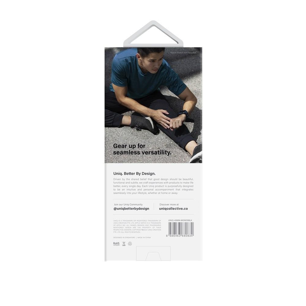 Удароустойчив TPU кейс с вградена каишка за Apple Watch 44мм, 45мм - Uniq Monos 2in1 Protective Case With Strap (черен) | JAR Computers Удароустойчив TPU кейс с вградена каишка за Apple Watch 44мм, 45мм - Uniq Monos 2in1 Protective Case With Strap (черен)