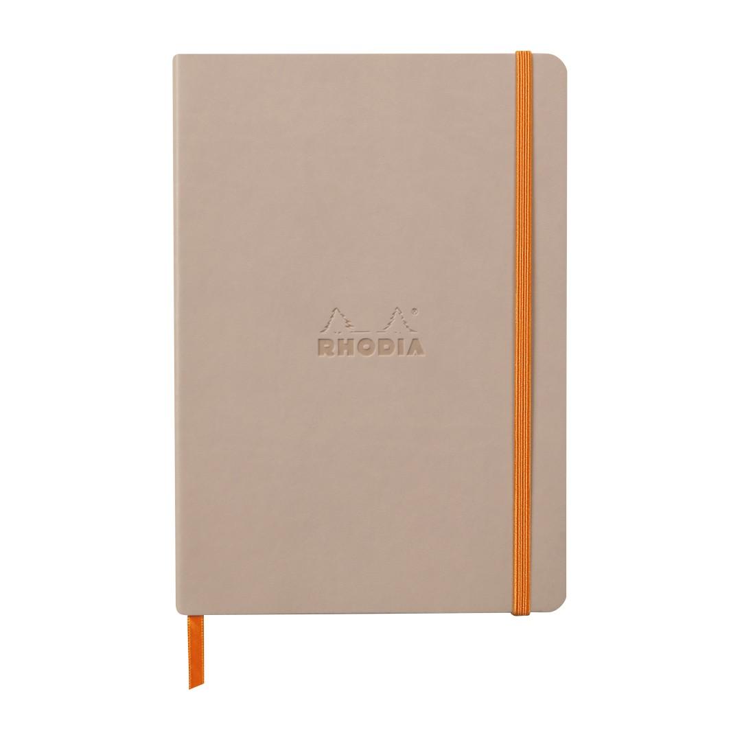 Бележник RHODIA Rhodiarama, A5, 80 л., редове, хартия шамоа 90 г, меки PU корици, пепелнорозов | JAR Computers Бележник RHODIA Rhodiarama, A5, 80 л., редове, хартия шамоа 90 г, меки PU корици, пепелнорозов