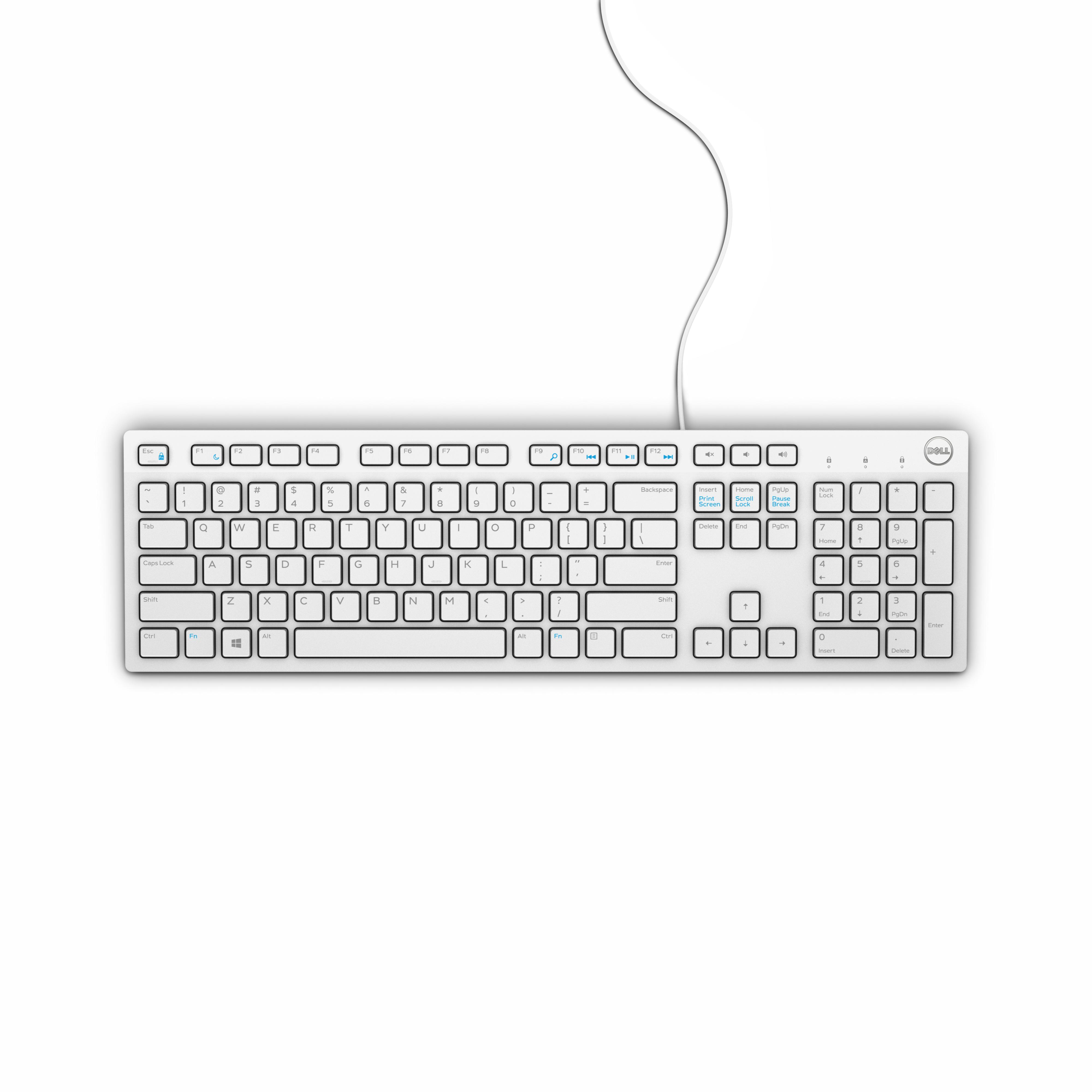 DELL KB216 клавиатура Универсален USB QWERTY Американски международен език Бяла | JAR Computers DELL KB216 клавиатура Универсален USB QWERTY Американски международен език Бяла