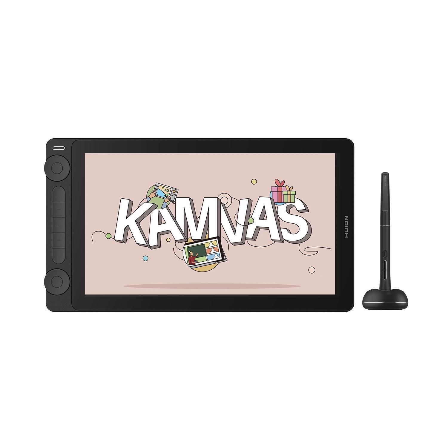 Графичен дисплей таблет HUION Kamvas 13, 5080 LPI, Черен