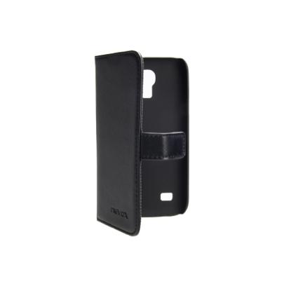 Хоризонтален кожен (естествена кожа) калъф за Samsung Galaxy S4 mini - Nevox Flip Case Ordo (черен) | JAR Computers Хоризонтален кожен (естествена кожа) калъф за Samsung Galaxy S4 mini - Nevox Flip Case Ordo (черен)