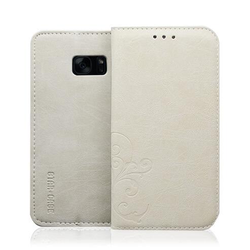 Кожен калъф, тип портфейл и поставка за Samsung Galaxy S7 - Star-Case Book Antalya Flower (бежов) | JAR Computers Кожен калъф, тип портфейл и поставка за Samsung Galaxy S7 - Star-Case Book Antalya Flower (бежов)