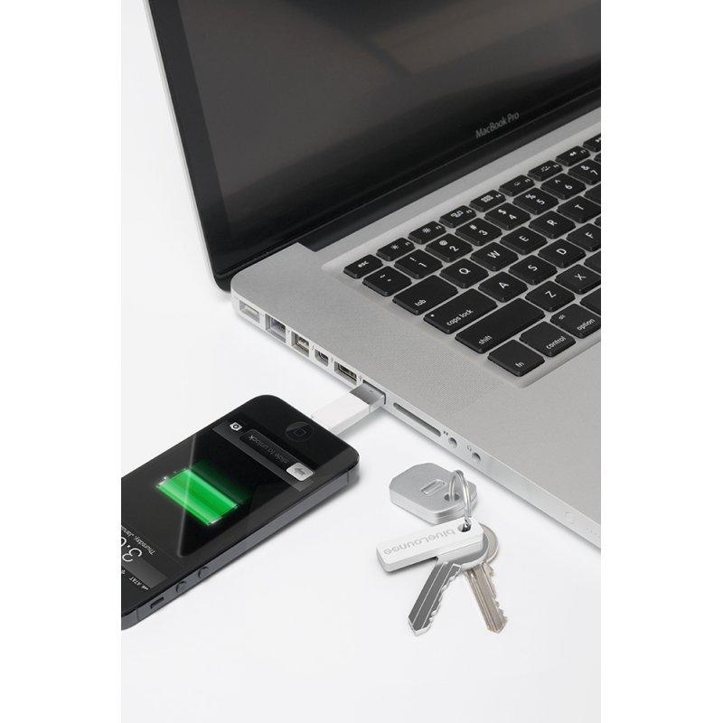 Портативен кабел за iPhone, iPad, iPod с Lightning - Bluelounge KII Lightning (бял) | JAR Computers Портативен кабел за iPhone, iPad, iPod с Lightning - Bluelounge KII Lightning (бял)