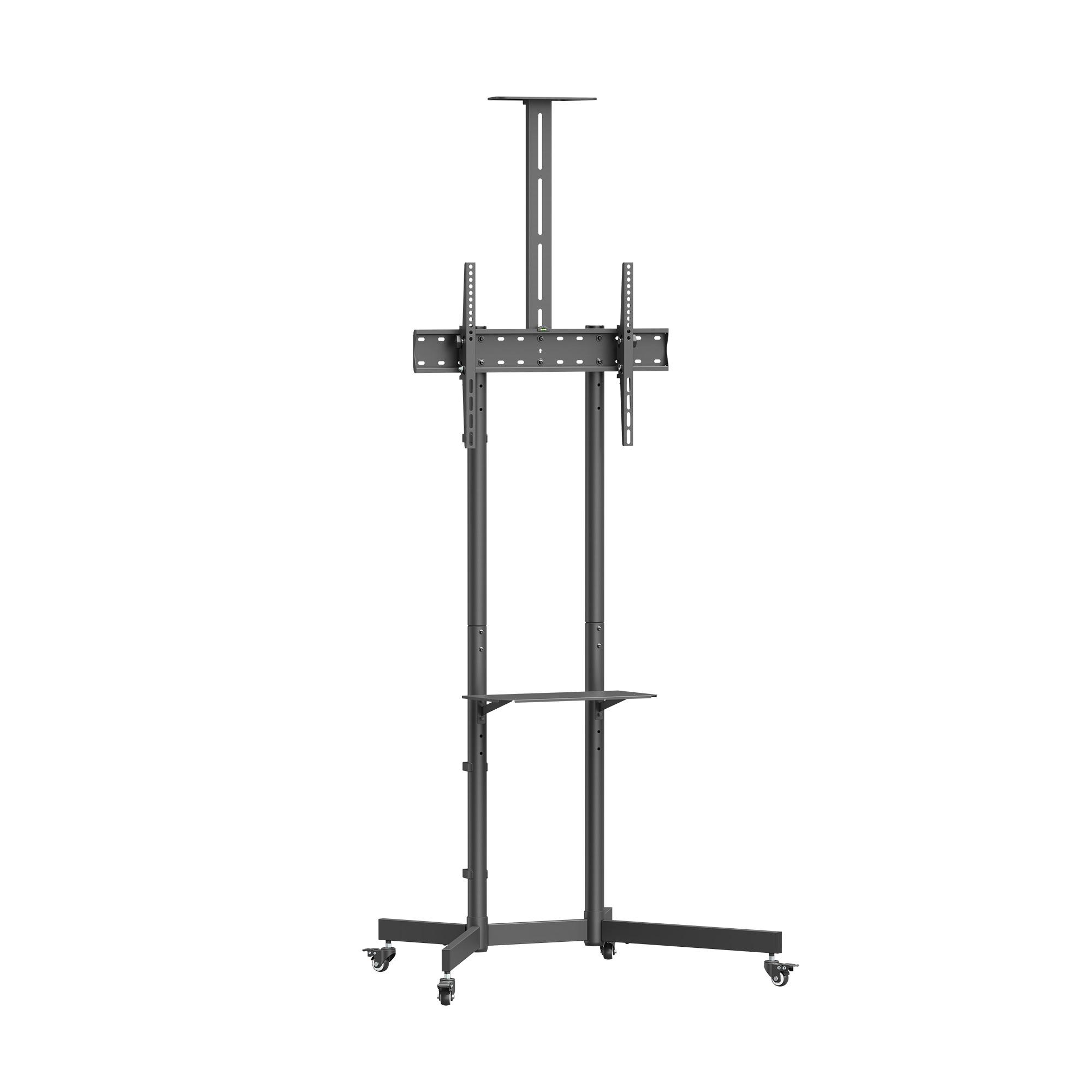 SBOX FS-401-2 :: Мобилна стойка за телевизор 37'' - 70'', за под, с колелца, черен | JAR Computers SBOX FS-401-2 :: Мобилна стойка за телевизор 37'' - 70'', за под, с колелца, черен
