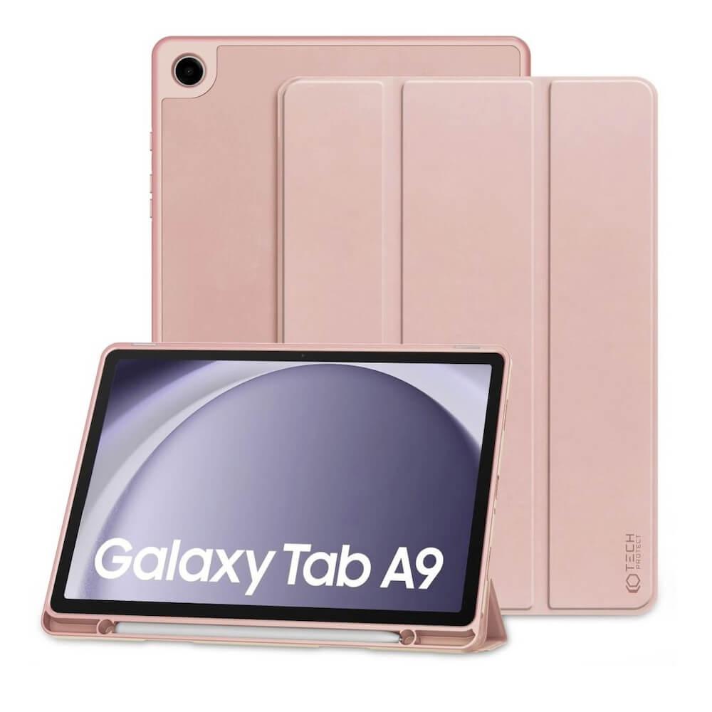 Силиконов кейс и поставка за Samsung Galaxy Tab A9 (2023) (розов) - Tech-Protect SC Pen Case | JAR Computers Силиконов кейс и поставка за Samsung Galaxy Tab A9 (2023) (розов) - Tech-Protect SC Pen Case