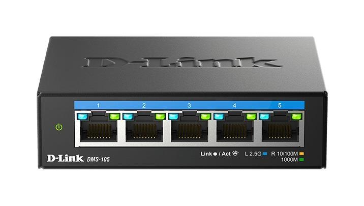 Суич D-Link DMS-105/E, 5 портов 2.5G Multi-Gigabit