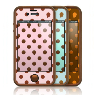 Бъмпер, скин и фолио за iPhone 4/4S - Tunewear Poptune Choco | JAR Computers Бъмпер, скин и фолио за iPhone 4/4S - Tunewear Poptune Choco