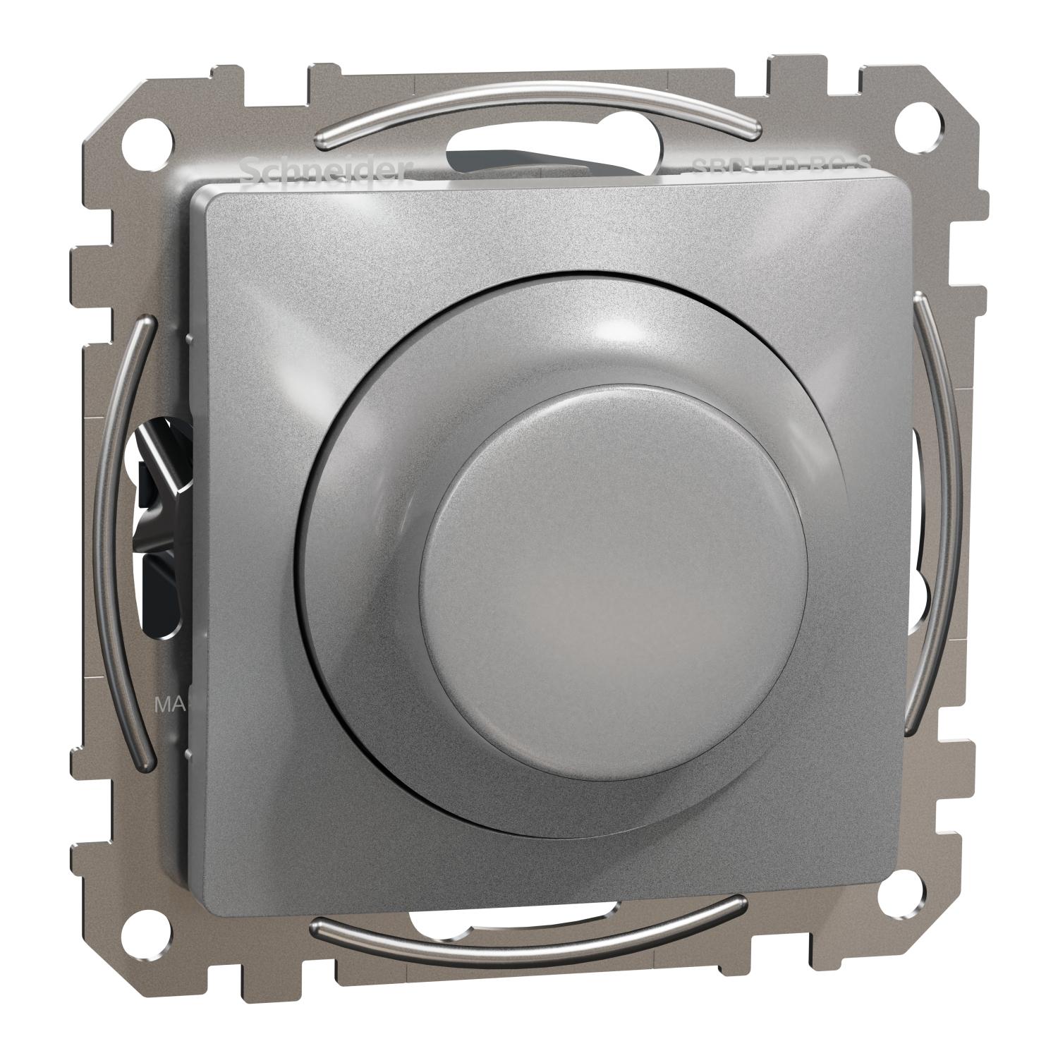 Димер ротационен R=370W LED=200W Алуминий - SCHNEIDER ELECTRIC Sedna Design SDD113501 | JAR Computers Димер ротационен R=370W LED=200W Алуминий - SCHNEIDER ELECTRIC Sedna Design SDD113501