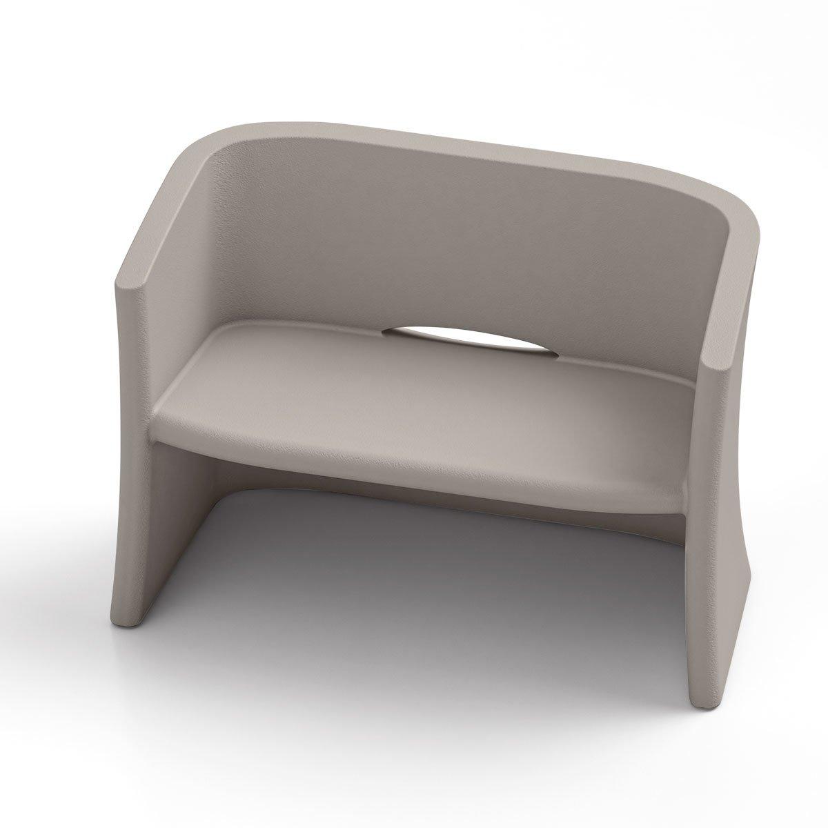 Диван Lyxo Breeze, двуместен, 1160 х 580 х 800 mm, полиетилен, бежов
