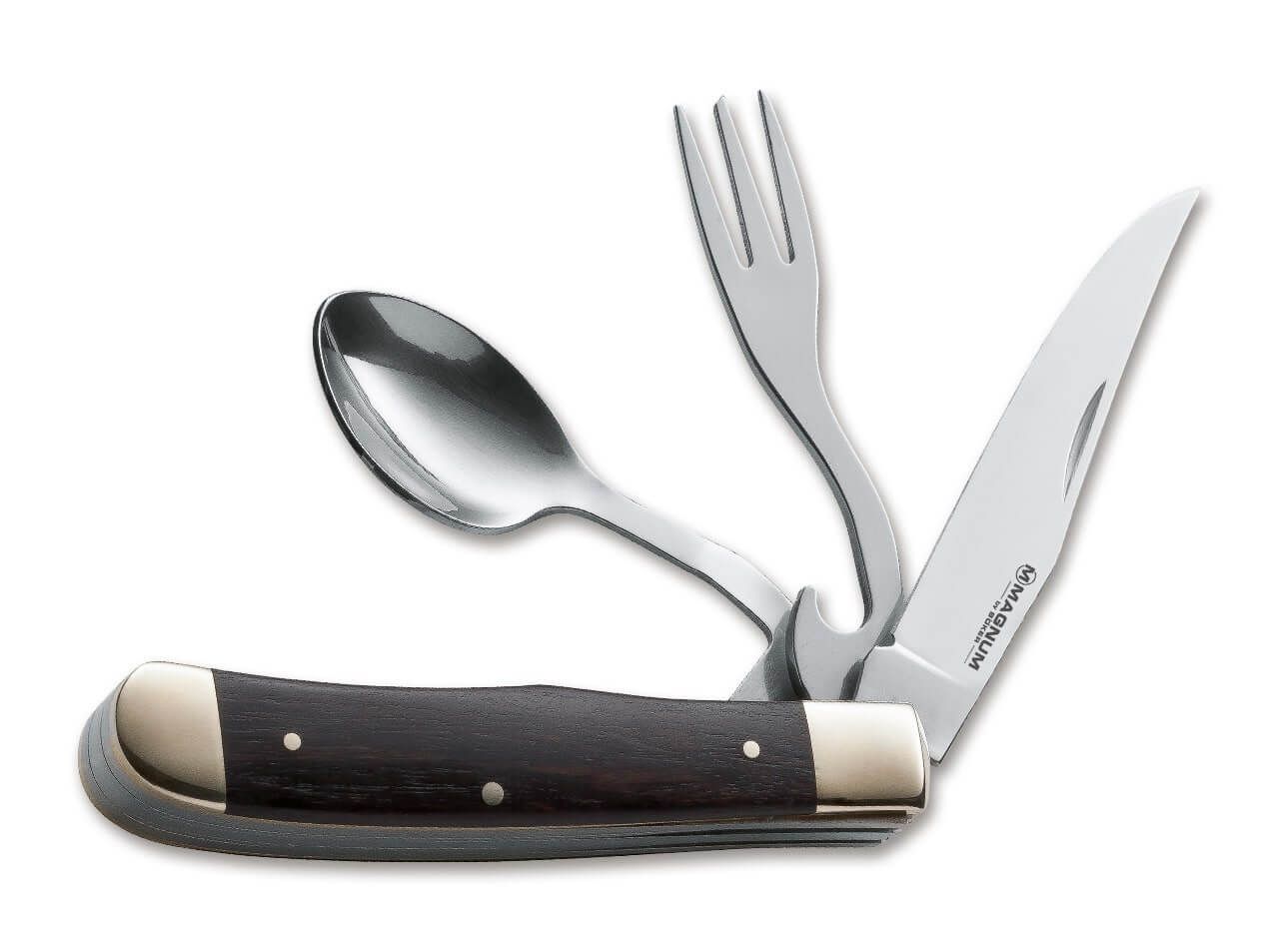 Джобен нож Boker Magnum Bon Appetite, с вилица и лъжица | JAR Computers Джобен нож Boker Magnum Bon Appetite, с вилица и лъжица