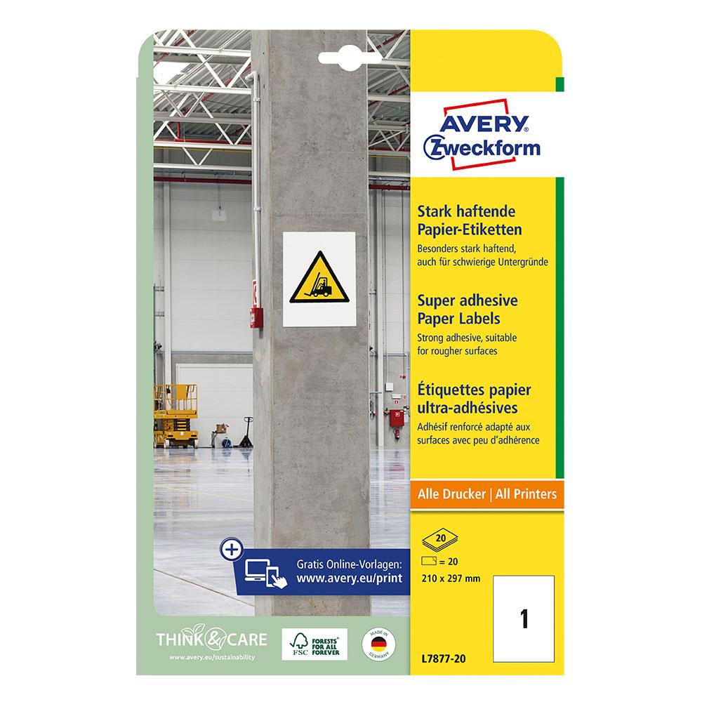 Етикети Avery 210/297 Super 1ет 20л