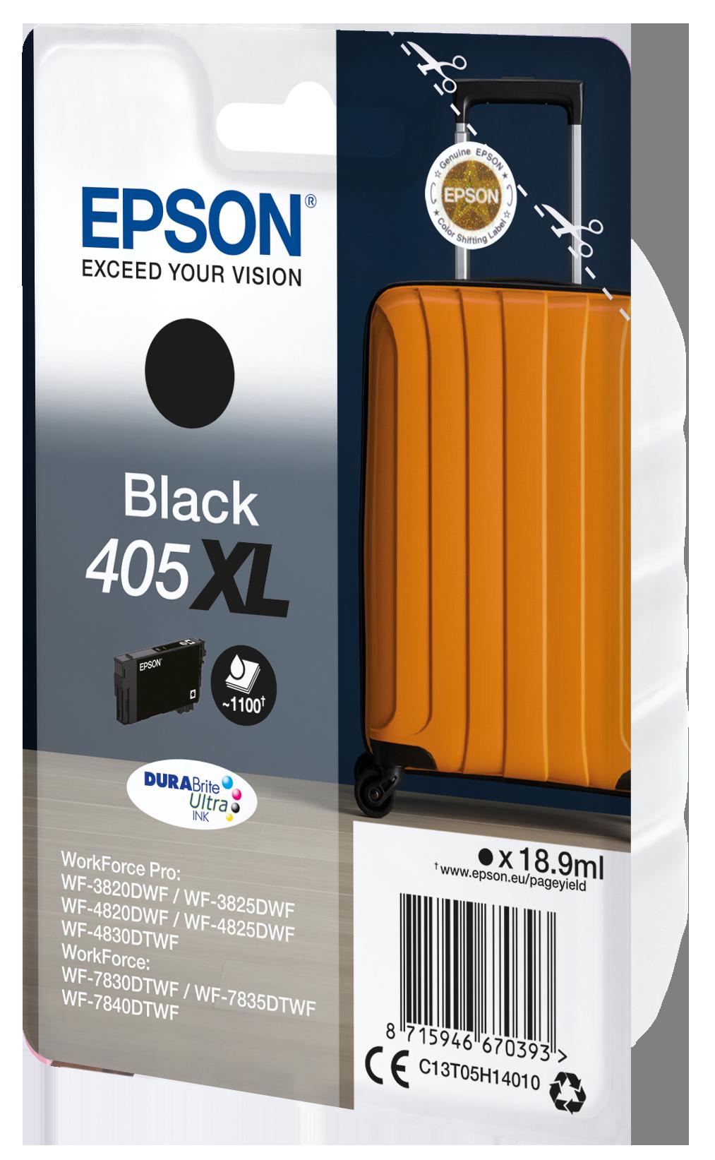 Глава за Epson WorkForce Pro WF3800/WF4800/WF7800 Series - Ink - /405XL/ / C13T05H14010 - Black - XL - PN C13T05H14010 | JAR Computers Глава за Epson WorkForce Pro WF3800/WF4800/WF7800 Series - Ink - /405XL/ / C13T05H14010 - Black - XL - PN C13T05H14010