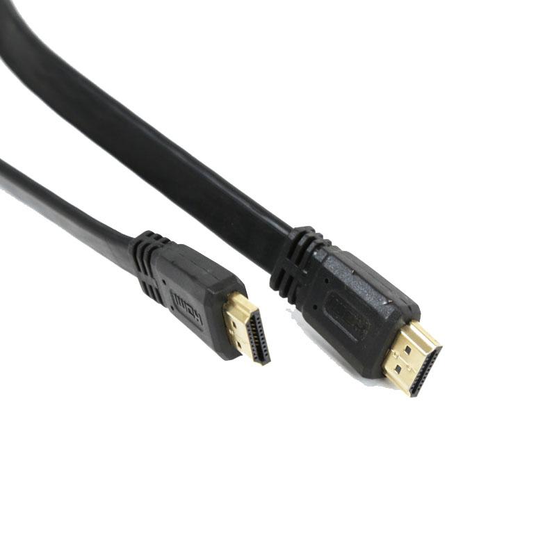 HDMI кабел за мобилни устройства (3 метра) - Omega Flat HDMI Cable v1.4 (черен) | JAR Computers HDMI кабел за мобилни устройства (3 метра) - Omega Flat HDMI Cable v1.4 (черен)