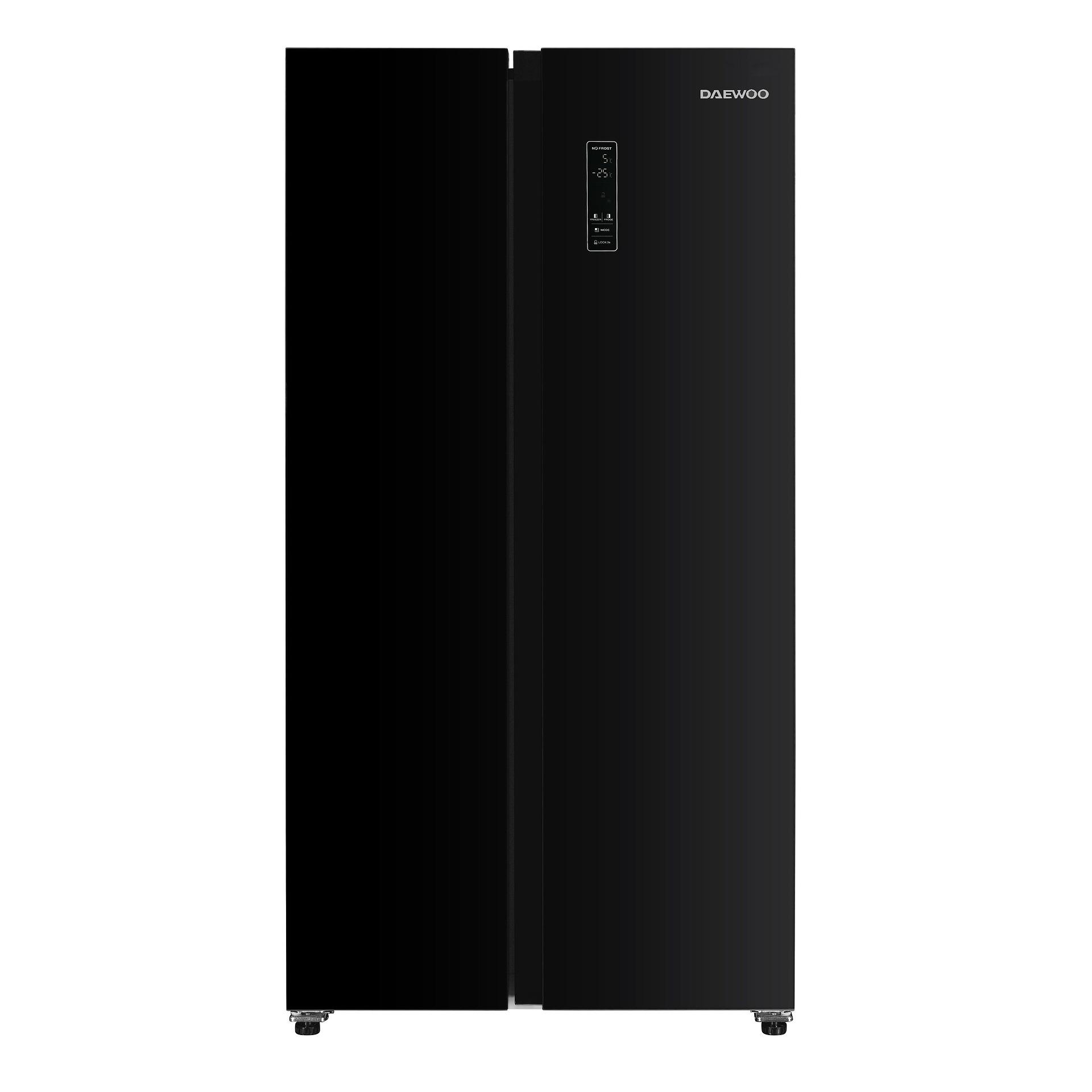 Хладилник Side-by-Side Daewoo CSMSBS1EBGVA2-EU , 442 l, E , No Frost , Черен