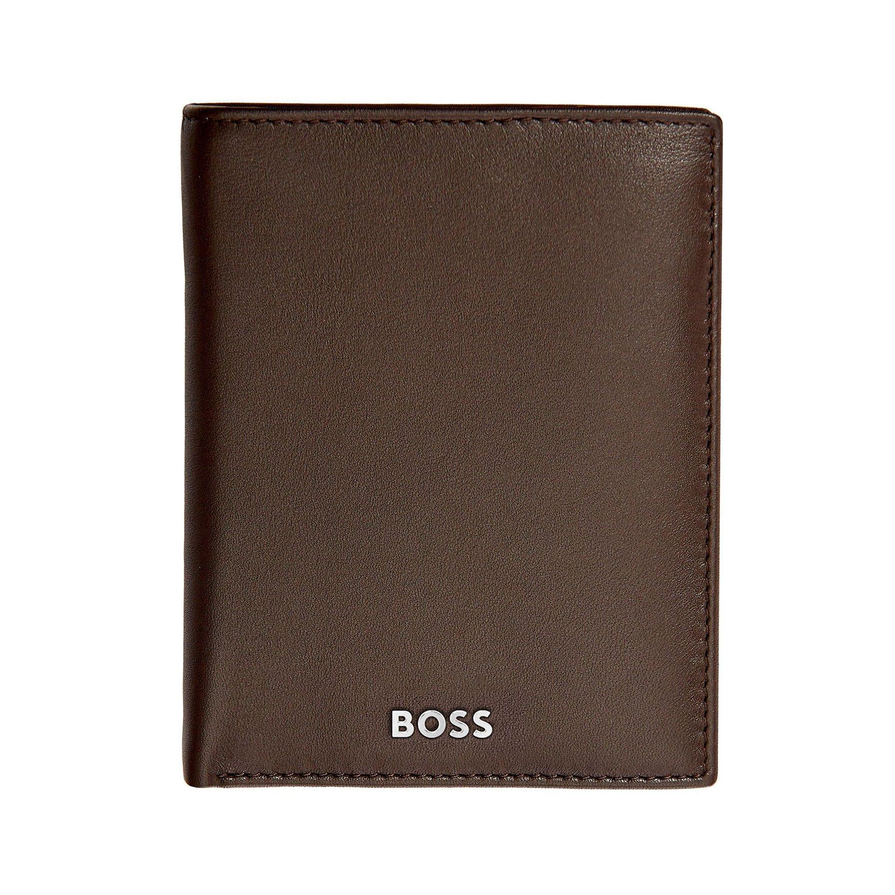 Hugo Boss Калъф за карти и монети Classic Smooth, кафяв | JAR Computers Hugo Boss Калъф за карти и монети Classic Smooth, кафяв