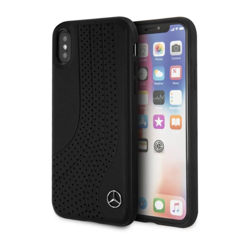 Кожен кейс (естествена кожа) за iPhone XS, iPhone X - Mercedes-Benz New BOW II Hard Case (черен) | JAR Computers Кожен кейс (естествена кожа) за iPhone XS, iPhone X - Mercedes-Benz New BOW II Hard Case (черен)