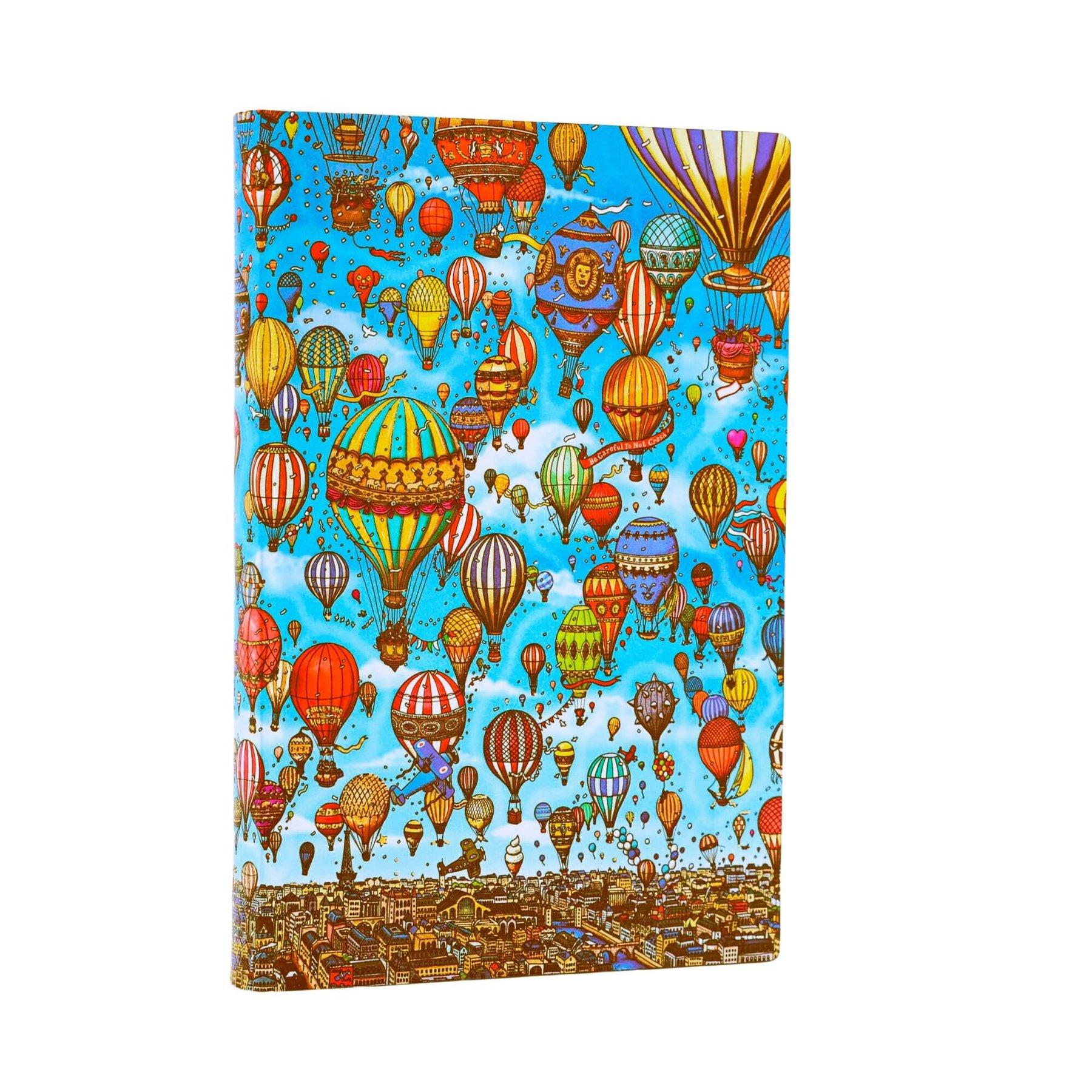 Paperblanks Тефтер Balloon Festival, Mini, широки редове, мека корица, 104 листа