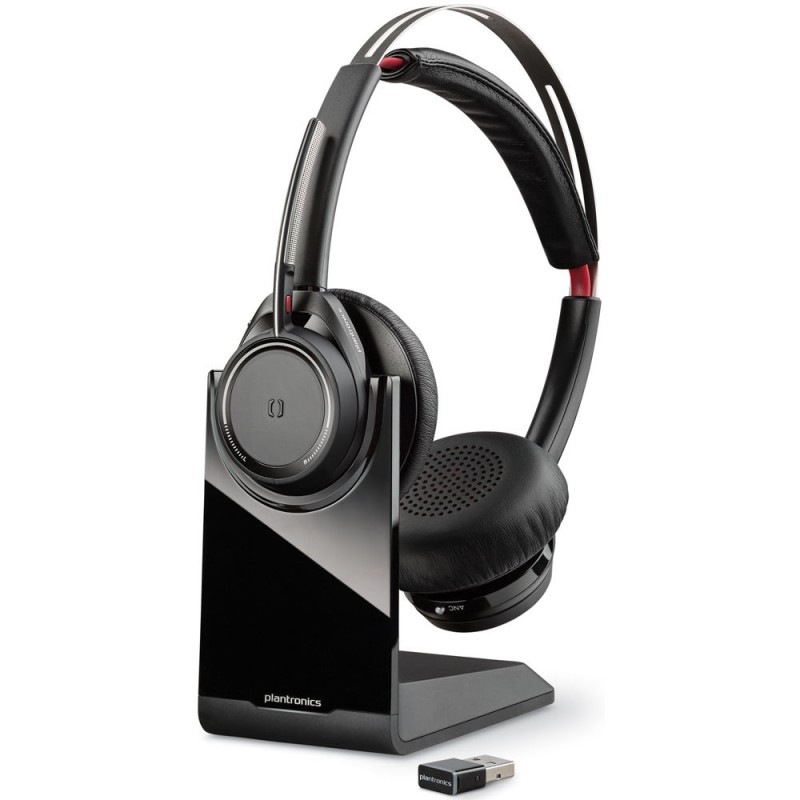 Plantronics Voyager Focus UC B825-M Stereo Bluetooth Слушалки с микрофон (със станция)